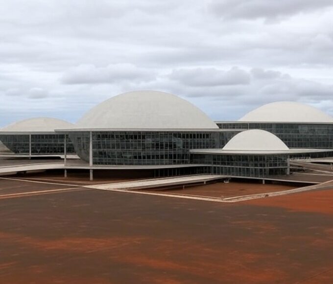 Fachada da Câmara Legislativa do DF em Brasília, representando audiência sobre preconceito contra hanseníase.