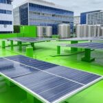 Instalação de hidrogênio verde em Brasília, com edifícios do DF ao fundo, destacando impacto limitado da nova lei.