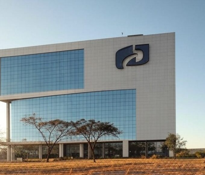 Edifício da Caesb em Brasília divulgando resultados provisórios de avaliação biopsicossocial e heteroidentificação em concurso.