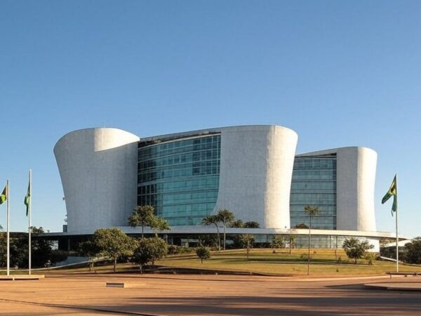 Edifício do TCU em Brasília, representando suspensão de inspeção no Banco Central por falta de provas.