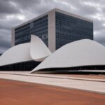Edifício da Câmara Legislativa do DF em Brasília, representando lei que cassa ICMS por trabalho análogo à escravidão.