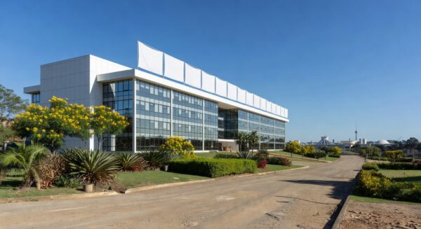 Edifício do Polo Israel Pinheiro em Candangolândia, inaugurado pelo GDF para qualificação profissional.