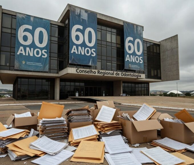 Clínica odontológica deteriorada em Brasília, simbolizando falhas crônicas na saúde bucal do DF.