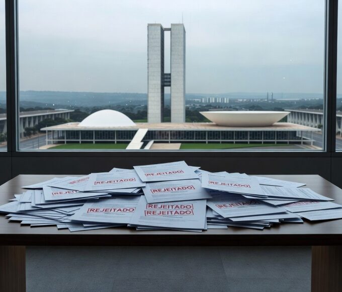 Fachada da Câmara Legislativa do DF com elementos de demora e críticas em lei de reinserção de idosos no trabalho.