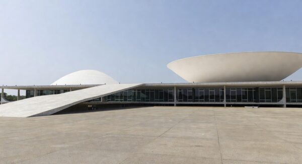 Fachada da Câmara Legislativa do Distrito Federal em Brasília