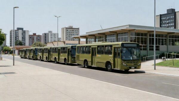 Ônibus de transporte gratuito para restaurantes comunitários no DF