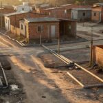 Área residencial em Ceilândia com infraestrutura de saneamento da Caesb para famílias do Projeto Golfinho