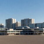 Conjunto de edifícios em Brasília representando imóveis leiloados pela Terracap no DF