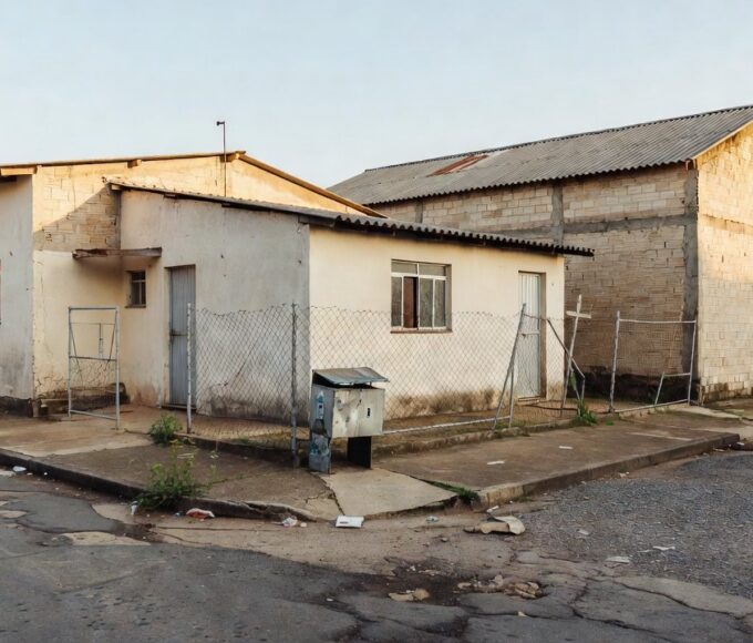 Centro de assistência social abandonado em Brasília representando falência do poder público