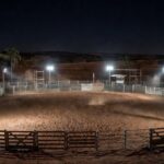 Arena de rodeio no Recanto das Emas durante o AGROSAT Tour 2026