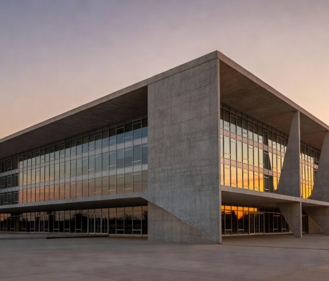 Prédio governamental em Brasília representando rede de proteção a crianças e adolescentes