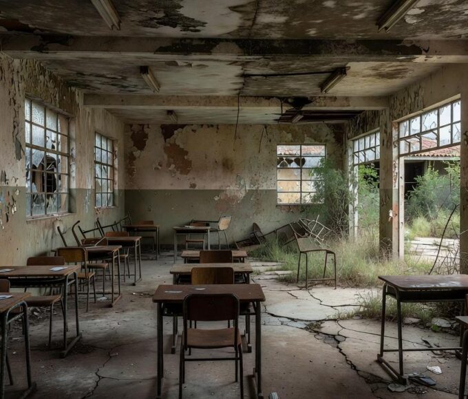 Escola pública do DF com infraestrutura precária e sinais de negligência