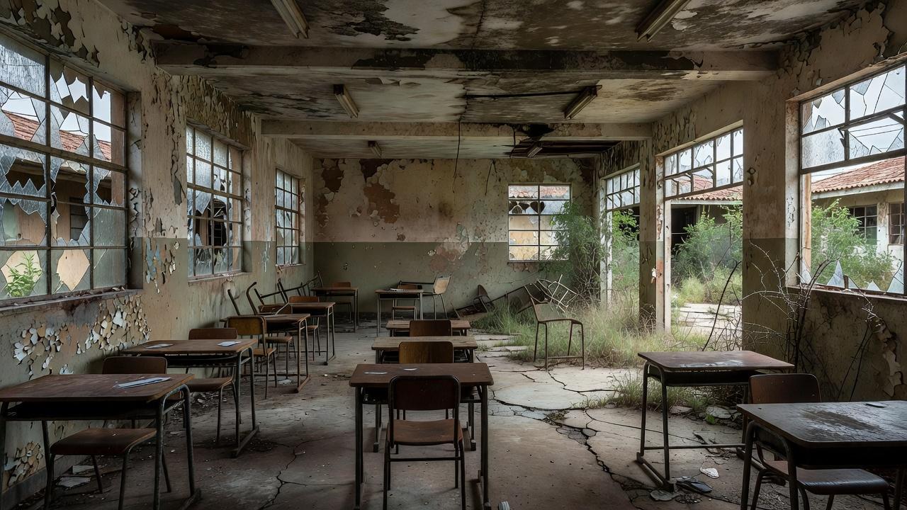 Escola pública do DF com infraestrutura precária e sinais de negligência