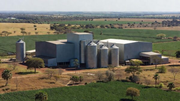 Armazéns rurais em área do cerrado no Distrito Federal