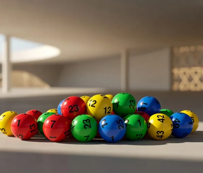 Bolas de loteria Timemania com prêmio acumulado em sorteio brasileiro