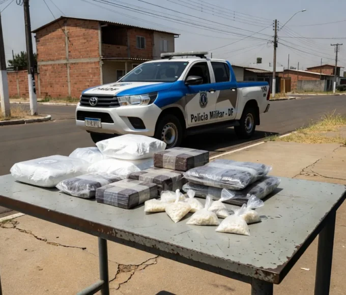 Drogas apreendidas pela PM no Recanto das Emas, Brasília