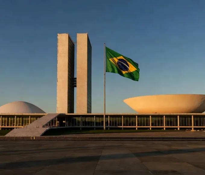 Congresso Nacional em Brasília simbolizando candidatura política no GDF