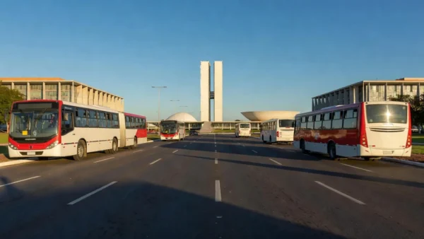Terminal de ônibus em Brasília representando o passe livre estudantil no DF