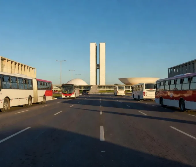 Terminal de ônibus em Brasília representando o passe livre estudantil no DF