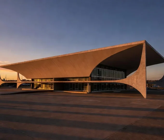 Prédio da Câmara do DF em Brasília representando homenagem póstuma a cantoras do rock