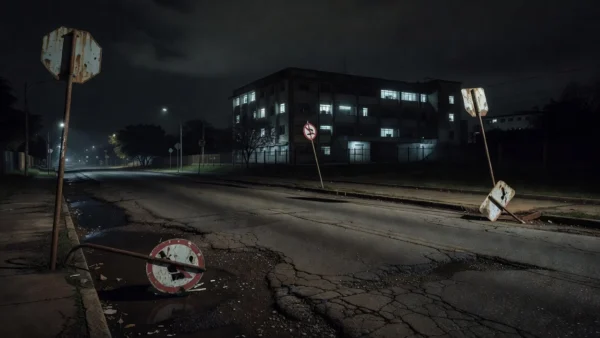 Corredor de hospital no DF com falhas de segurança e câmeras danificadas