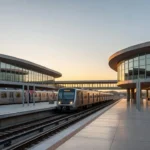 Estação do metrô de Brasília simbolizando expansão do transporte público