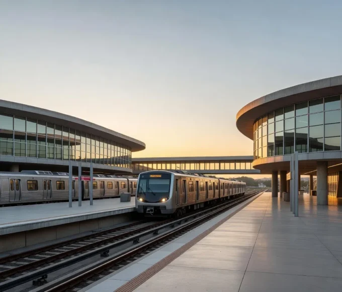 Estação do metrô de Brasília simbolizando expansão do transporte público
