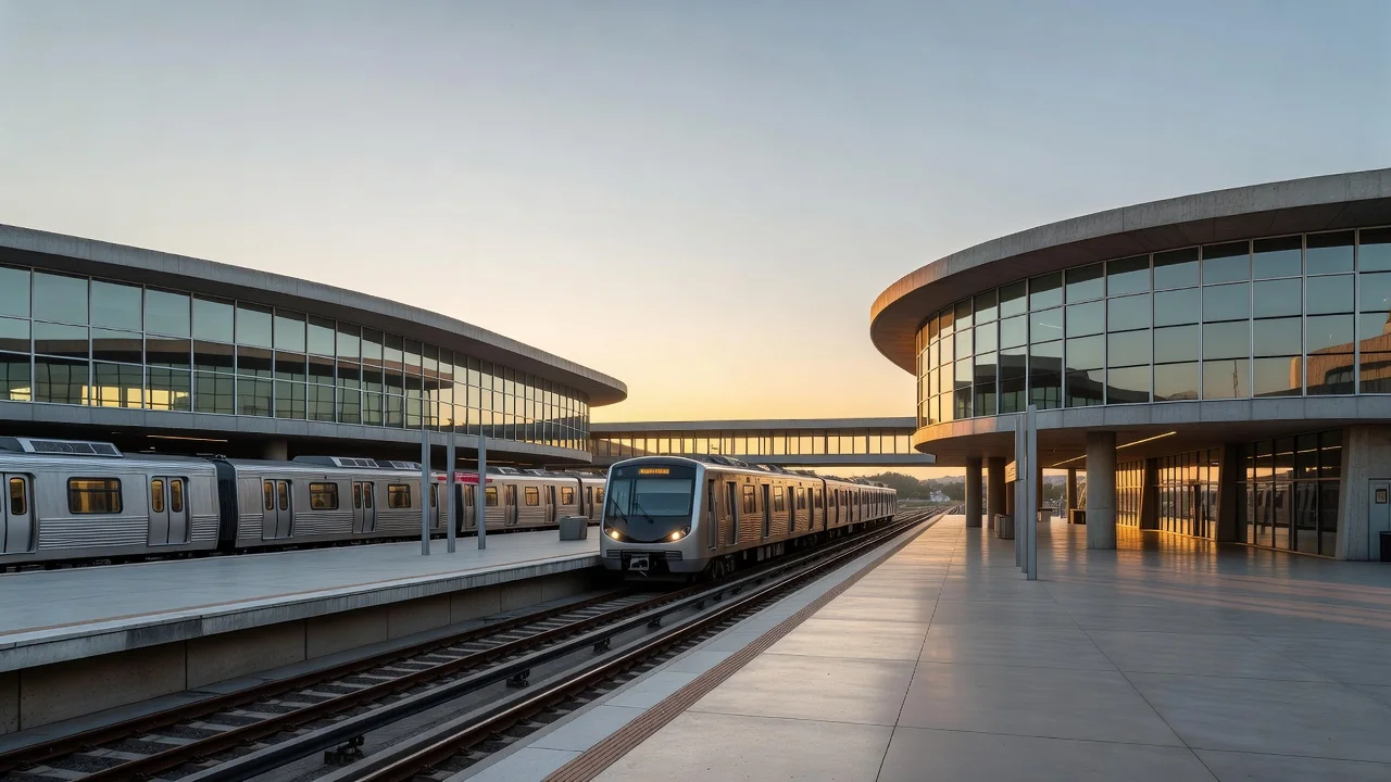 Estação do metrô de Brasília simbolizando expansão do transporte público