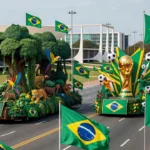 No desfile do ano passado, soberania também foi um dos temas explorados pelo governo Ricardo Stuckert / PR - 07.09.2025