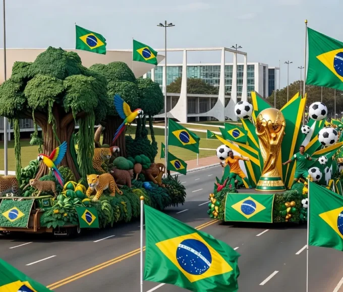 No desfile do ano passado, soberania também foi um dos temas explorados pelo governo Ricardo Stuckert / PR - 07.09.2025