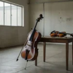 Televisão exibindo duo de flauta e violão ao vivo na TV Câmara