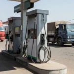 Posto de combustível com bombas de diesel no Brasil